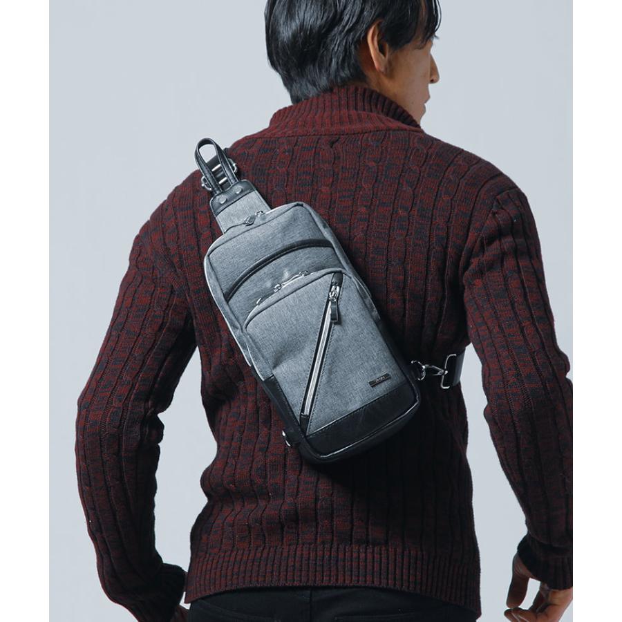 ボディバッグ メンズ バッグ 小物 収納力 撥水 バイアスジップ 春 夏 秋 冬 服 30代 40代 50代 Menz Style メンズスタイル 62 Menz Style 通販 Yahoo ショッピング