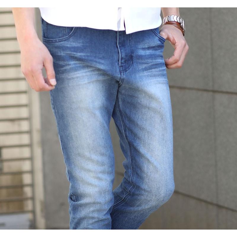 デニム メンズ ジーンズ パンツ ストレッチ 色落ち加工 アンクル デニムパンツ おしゃれ 30代 40代 50代 メンズスタイル Menz Style 64 920 Menz Style 通販 Yahoo ショッピング