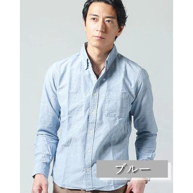 白 シャツ メンズ オックスフォードシャツ 日本製 長袖 春 ワイシャツ