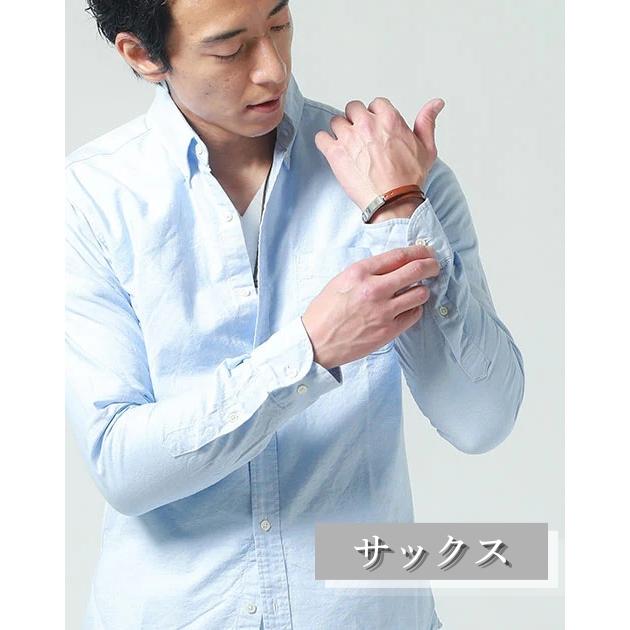 白 シャツ メンズ オックスフォードシャツ 日本製 長袖 春 ワイシャツ