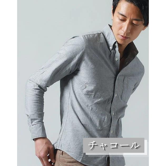 白 シャツ メンズ オックスフォードシャツ 日本製 長袖 春 ワイシャツ