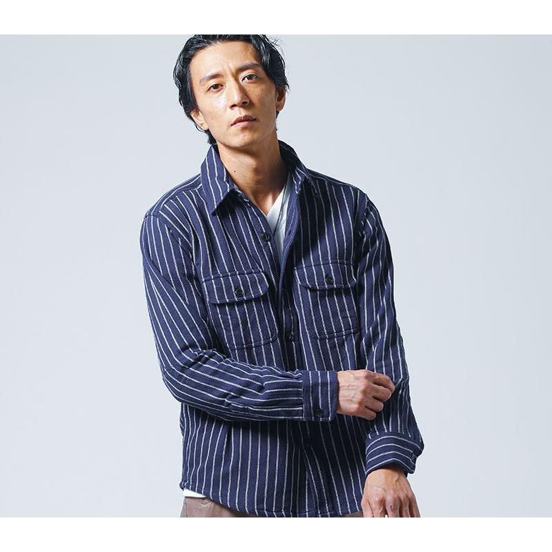 美品 ダーマコレクション 上質 ウール100 ストライプ 長袖シャツ グレージュ ワイシャツ 上質ストライプ柄ドレスシャツ 長袖|ワイシャツ専門