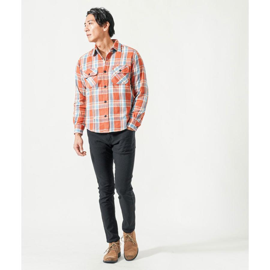 NOAH / ネルシャツ/S/コットン/YLW/チェック/ヘビーウェイトフランネルシャツ フランネルシャツ メンズ ネルシャツ 厚手 チェックシャツ