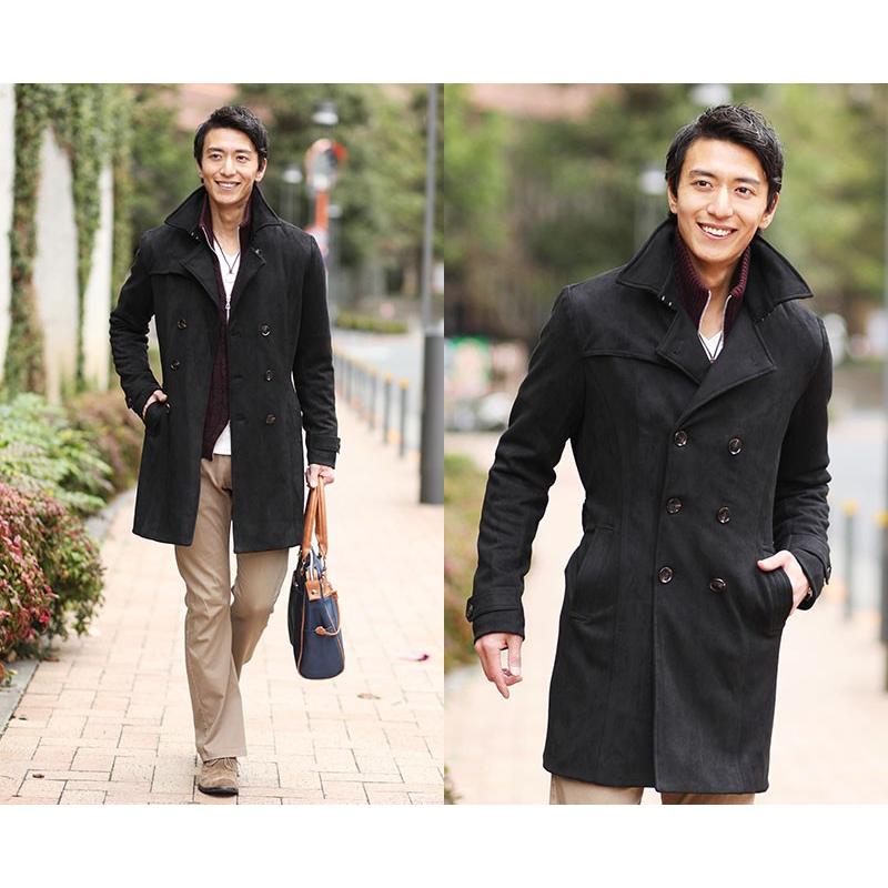 トレンチコート メンズ コート ロングコート 襟ワイヤー入り フェイクスエード おしゃれ 代 30代 40代 メンズスタイル Menz Style 70 1038 43 Menz Style 通販 Yahoo ショッピング