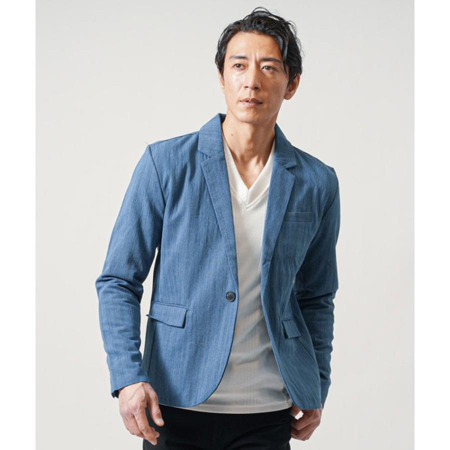 【希少XL/50 現行】BOB ストレッチ テーラード ジャケット 50代ファッション メンズ 夏 ジャケット 50代 テイラード