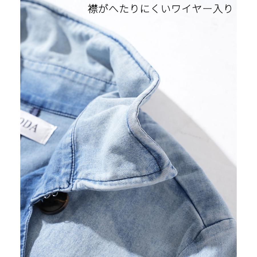 スプリングコート 春コート メンズ 50代 トレンチコート 冬 ハーフコート イケオジコート 50代 冬コート ハーフコート デニム 秋 アウター 男性 ダブル 40代_4