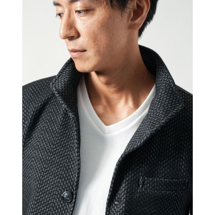 ozz　ジャケット 尾州ウールブレンド・ストレッチジャケット/40代50代からの