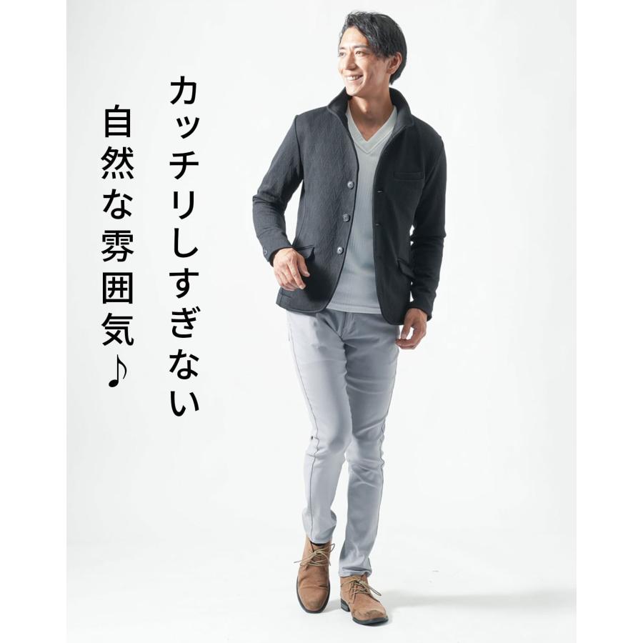 ジャケット メンズ 秋 50代 カジュアルジャケット イタリアンカラー