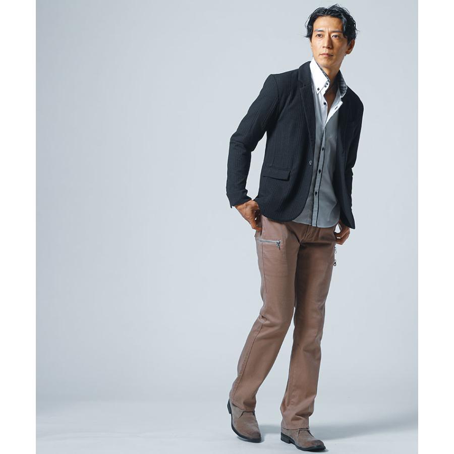 ジャケット メンズ 春 50代 ジヤケット ストライプ テーラード