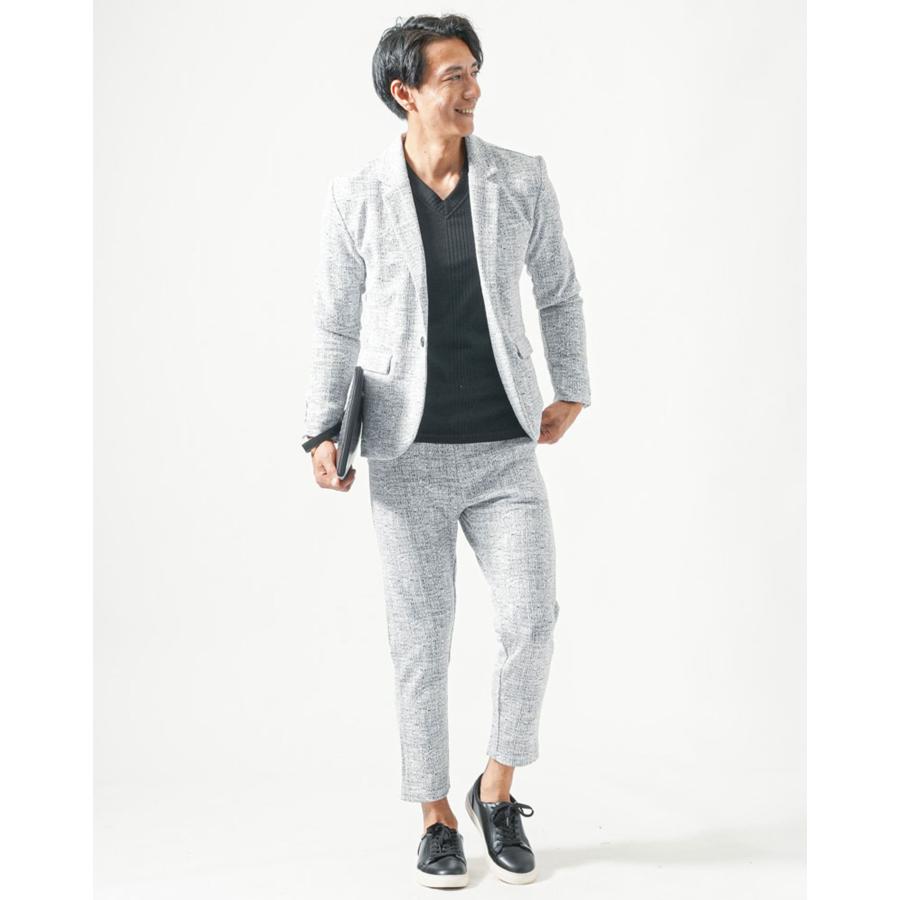 ちょいワルセットアップ メンズ 秋コーデ セットアップ イケオジ