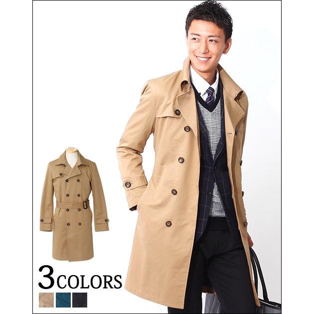 送料無料 トレンチコート トレンチ アウター メンズ コート ロングコート ビジネス メンズスタイル Menz Style Br 73 Menz Style 通販 Yahoo ショッピング