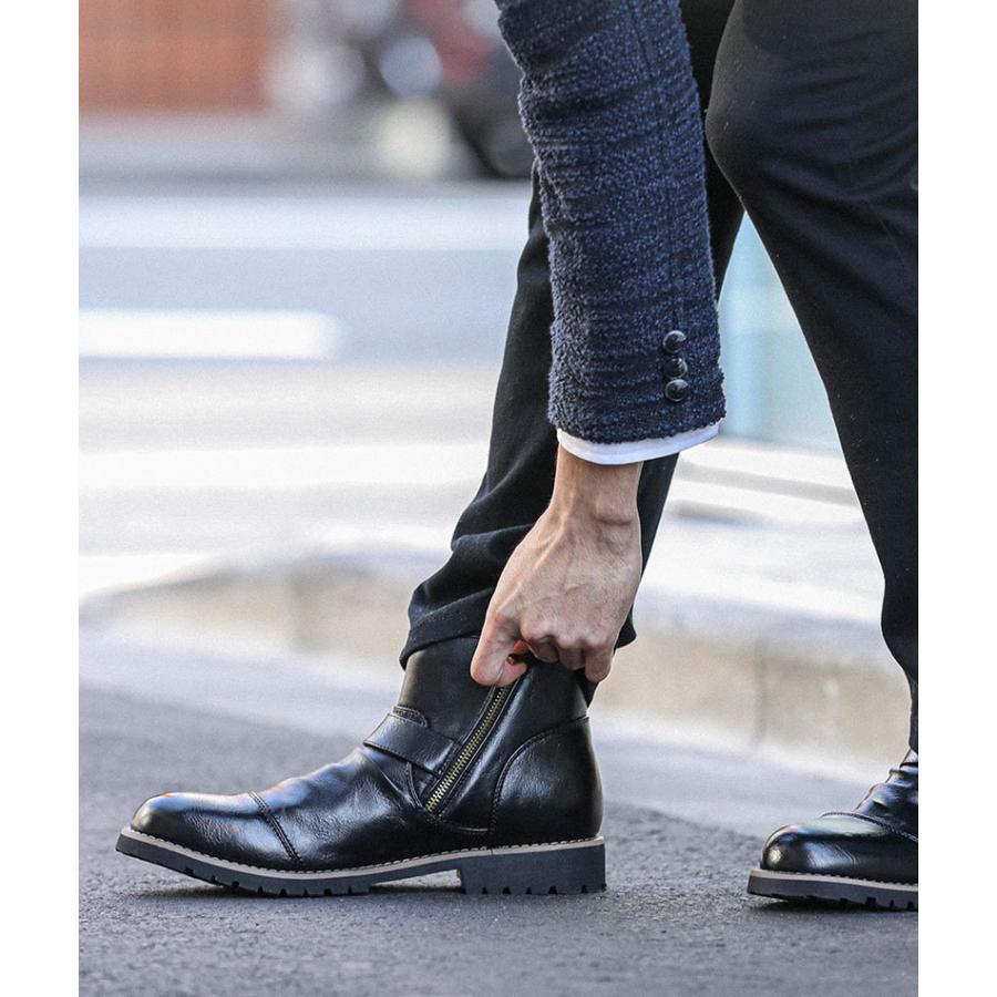 ブーツ メンズ シューズ 靴 エンジニア おしゃれ かっこいい ドレープデザインエンジニアブーツ エンジニアブーツ カラー ブラック Oye9 Com
