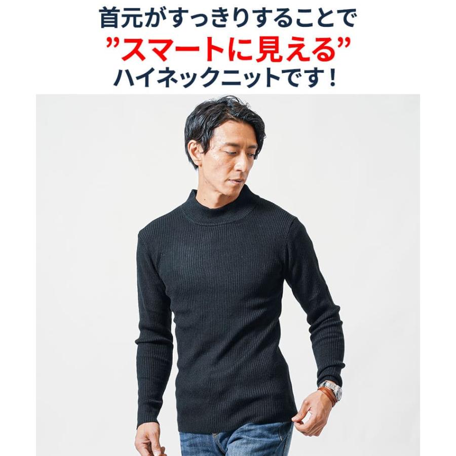 首が詰まったtシャツ モックネックロンt メンズ タートルネック