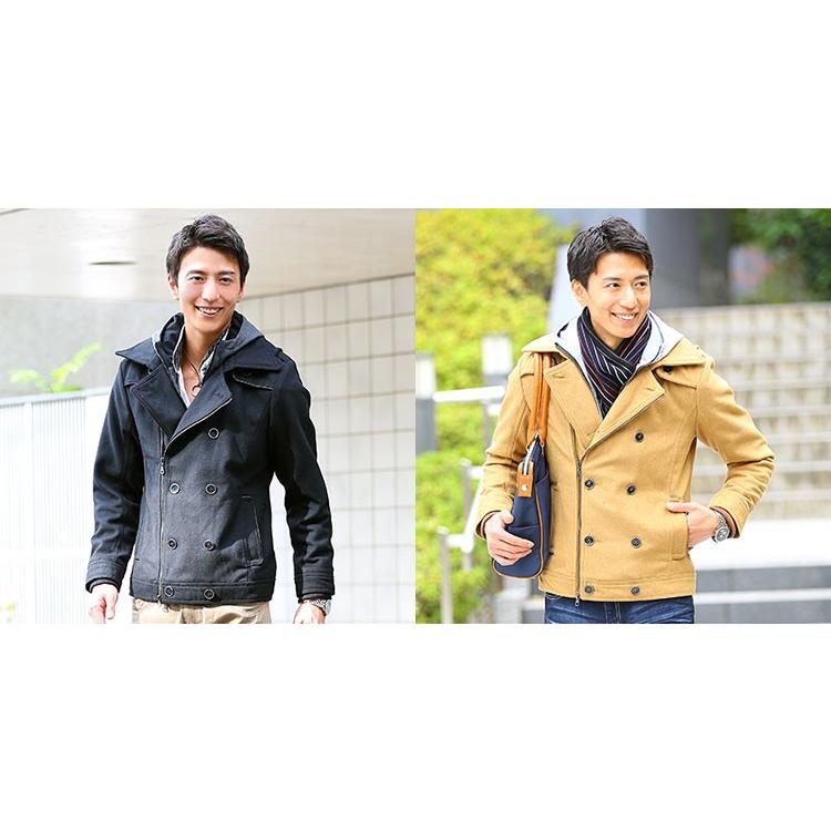 Pコート メンズ 40代 50代 冬 秋 服 コート シングル アウター 男性