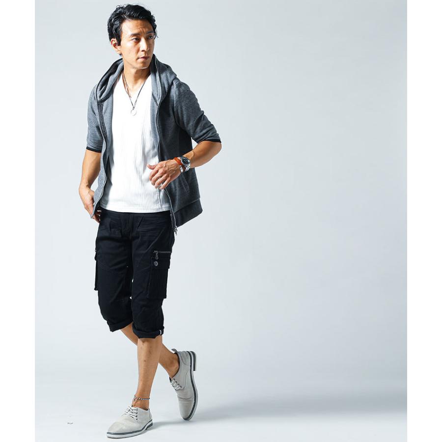 七分丈パンツ メンズ カーゴパンツ 7部丈 ショートパンツ 6分丈 ハーフ