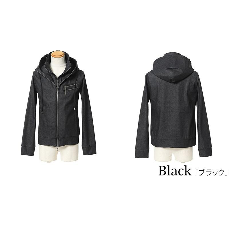 パーカー ジャケット アウター メンズ フェイクレイヤードダブル