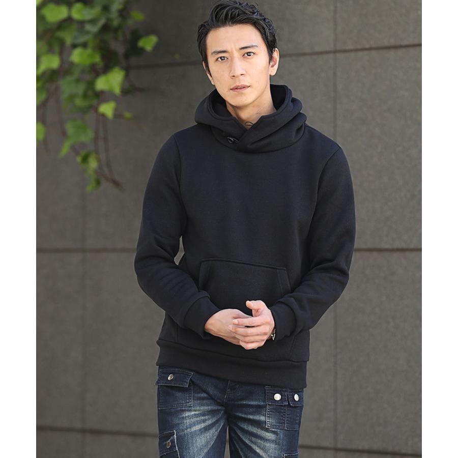 パーカー メンズ フリース プルオーバー ニット 長袖