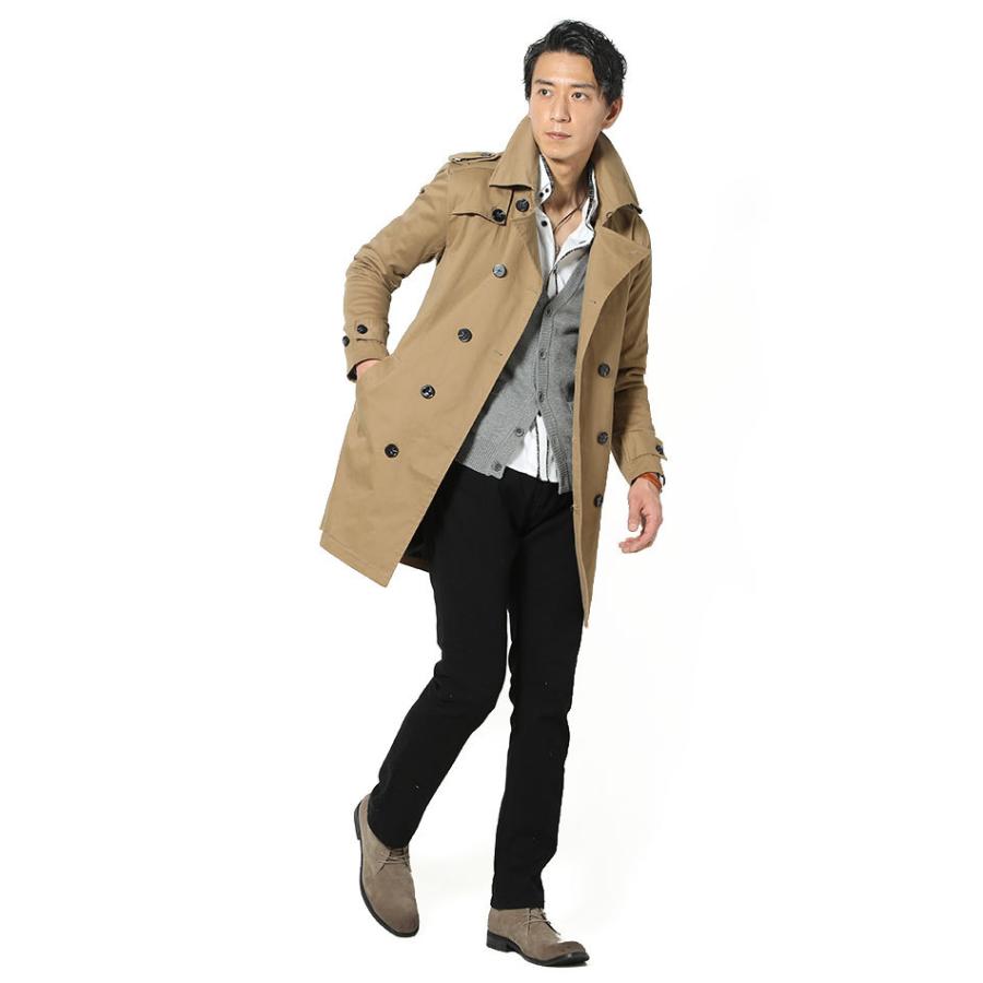 トレンチコート コート メンズ アウター サテン ストレッチ 長袖 秋冬 服 30代 40代 50代 79 211 3309 Menz Style 通販 Yahoo ショッピング