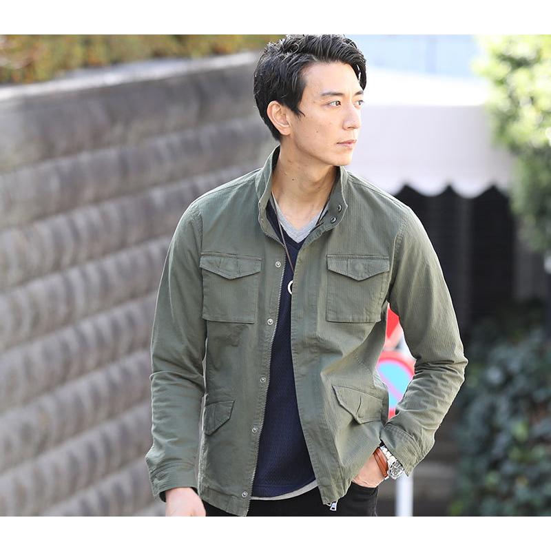 ミリタリージャケット メンズ アウター ジャケット ストライプ ジップ 長袖 春 秋 服 30代 40代 50代 79 211 9687ms Menz Style 通販 Yahoo ショッピング
