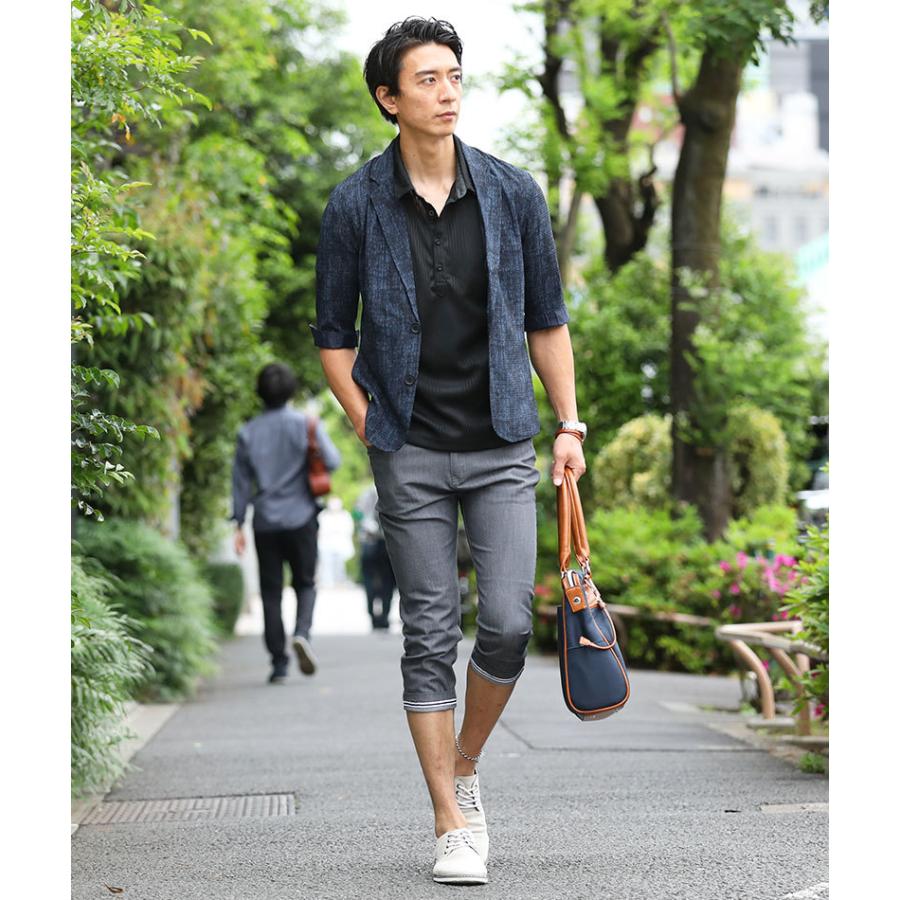 ジャケット メンズ 夏 50代 サマージャケット 7分袖 7部袖 七分