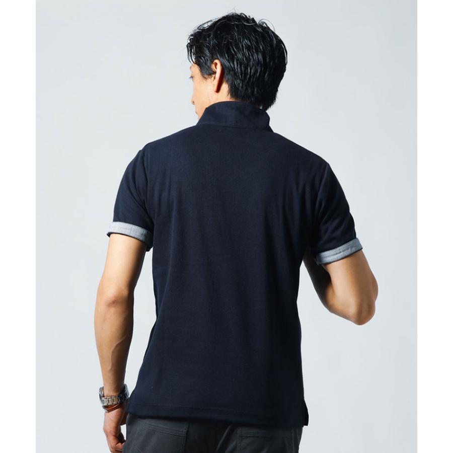 ART VINTAGE - ハーフジップシャツ　ポロシャツ　3Lサイズ　バルセロナ　マルチカラー　ビンテージ CURLY BRIGHT SS ZIP POLO [GREGE] - Fresh Service NECESSARY