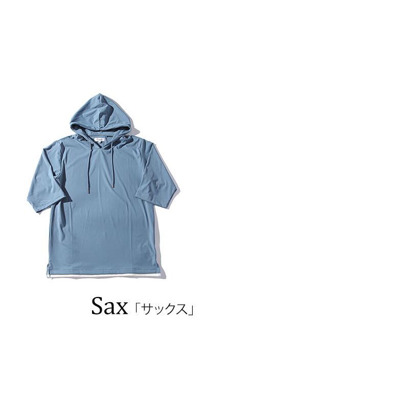 パーカー 7部袖 メンズ 七部袖 夏 サマーパーカー 七分袖 7分袖