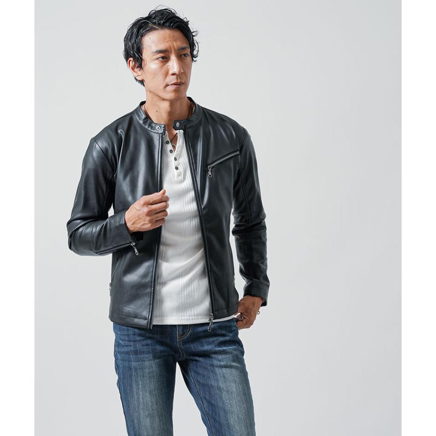 レザージャケット メンズ ライダースジャケット 50代 春 夏