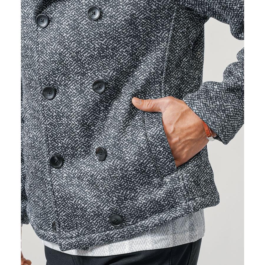 フーデッドコート メンズ ピーコート Pコート 40代 50代 冬 秋 服