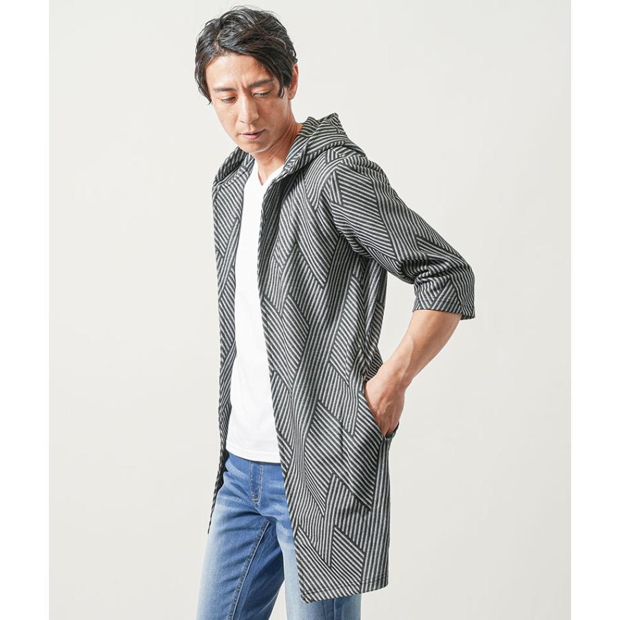 Y's - 【Y'S】ドルマン七分袖パーカー サマーパーカー メンズ 7分袖 七部袖 フーディガン 夏アウター 7