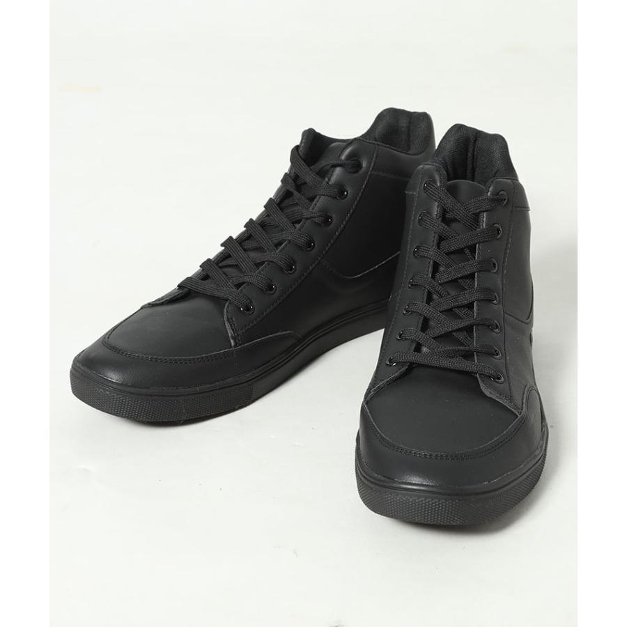 スニーカー メンズ 靴 白 スニーカー ハイカット Puレザー カジュアル 30代 40代 50代 80 Br7380 Menz Style 通販 Yahoo ショッピング