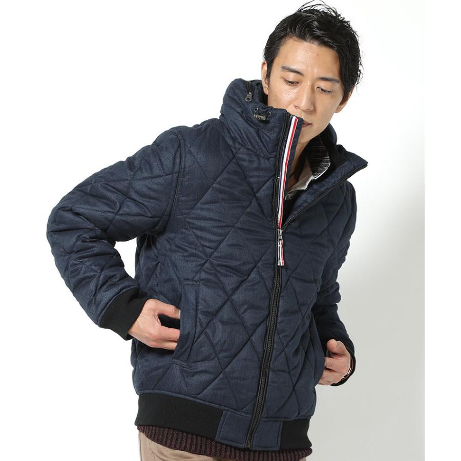 ジャケット メンズ アウター 中綿ジャケット キルティング ボリュームネック ライン ウール 無地 冬 30代 40代 50代 0540 12 Menz Style 通販 Yahoo ショッピング