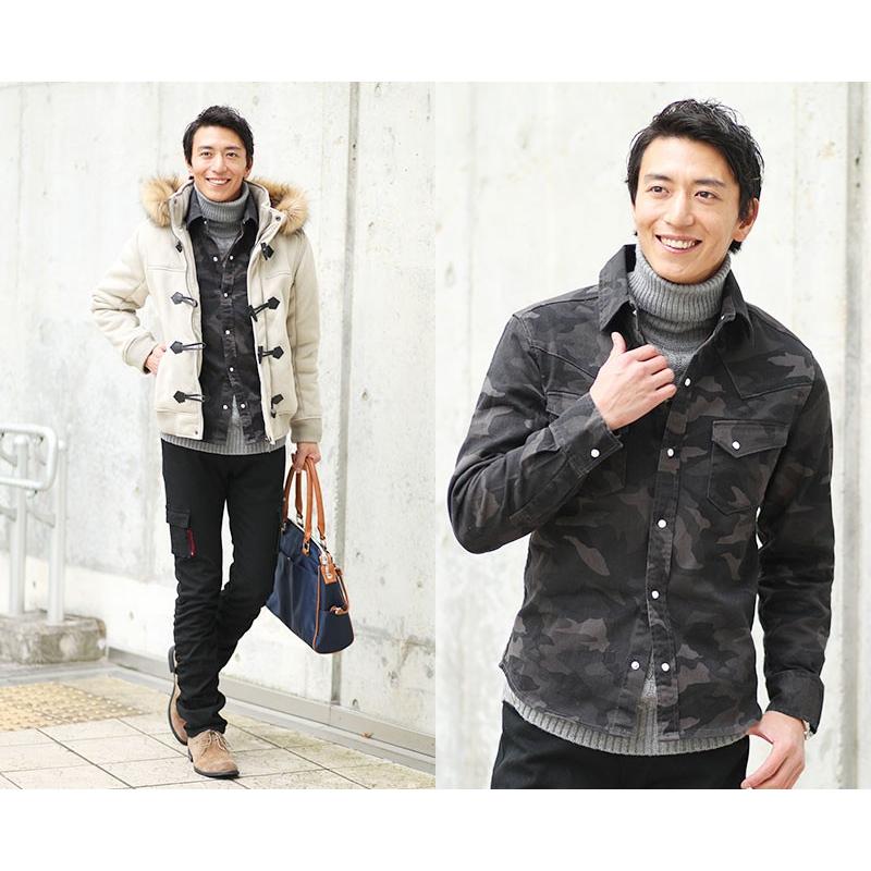 ウエスタンシャツ 柄シャツ ミリタリー シャツ メンズ ちょいワル