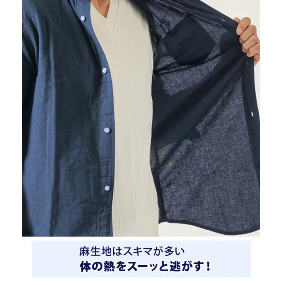 夏 メンズ 羽織 七分袖シャツ 7分丈シャツ 7部丈 七分 七分丈 七分袖