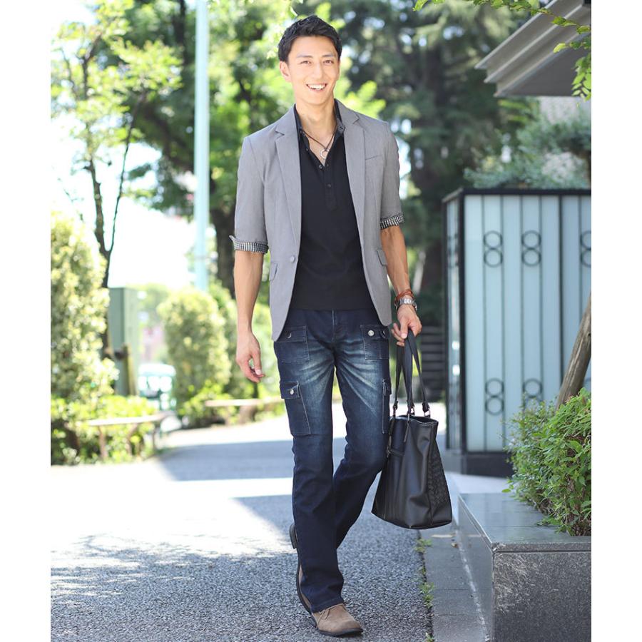 テーラードジャケット メンズ ジャケット テーラード 夏 五分袖 カジュアル 5分袖 おしゃれ 30代 40代 50代 Stm 07 Mz Menz Style 通販 Yahoo ショッピング