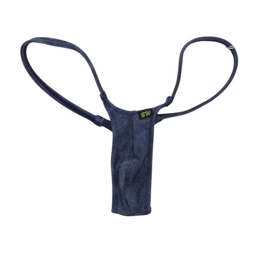 BODYWEAR メンズビキニ ムラ染めデニム柄 ウルトラマイクロ Tバック 1001237 |  | 01