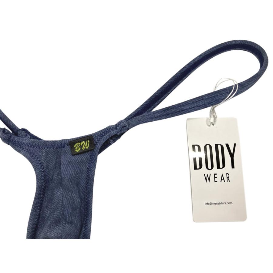 BODYWEAR メンズビキニ ムラ染めデニム柄 ウルトラマイクロ Tバック 1001237 |  | 08