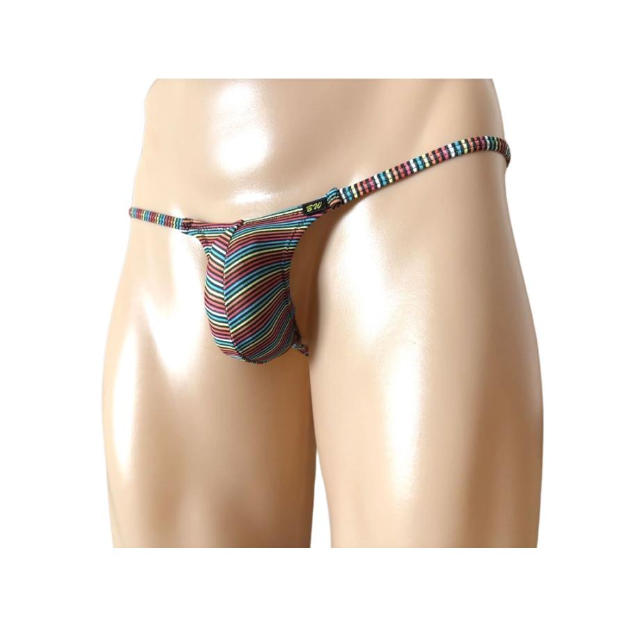 BODYWEAR メンズビキニ　マルチカラーストライプ　ウルトラマイクロ　Gストリング　3003258 |  | 01