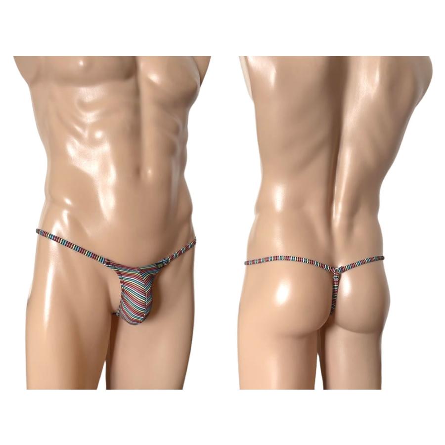 BODYWEAR メンズビキニ　マルチカラーストライプ　ウルトラマイクロ　Gストリング　3003258 |  | 03