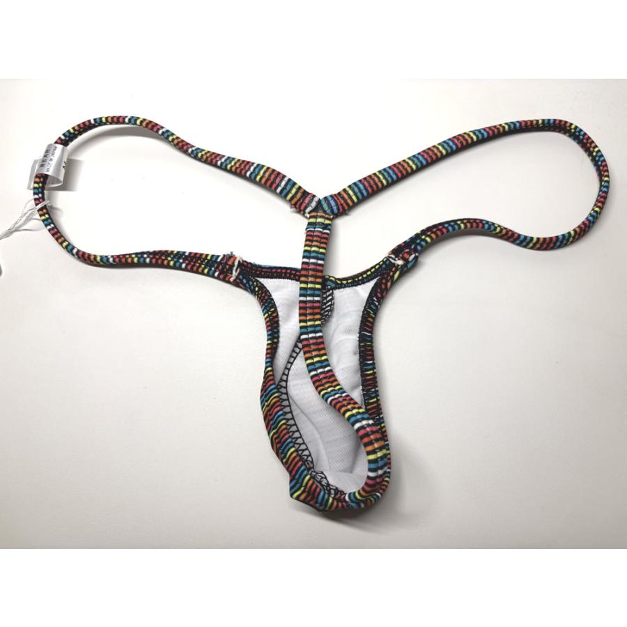 BODYWEAR メンズビキニ　マルチカラーストライプ　ウルトラマイクロ　Gストリング　3003258 |  | 04