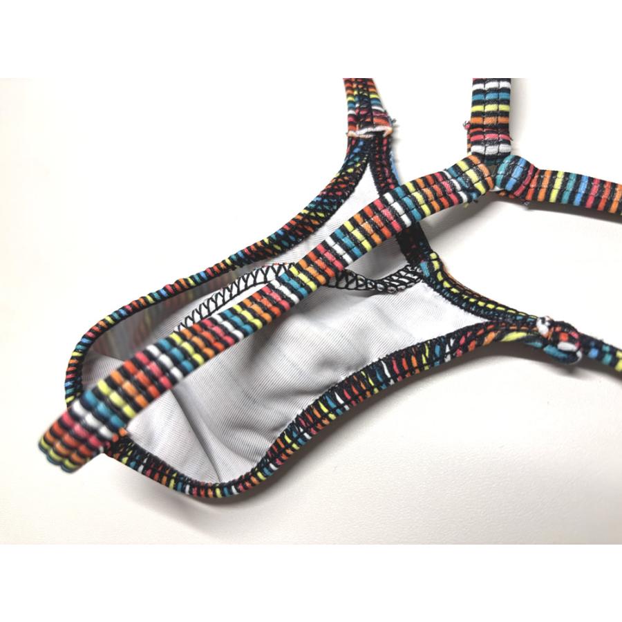 BODYWEAR メンズビキニ　マルチカラーストライプ　ウルトラマイクロ　Gストリング　3003258 |  | 06