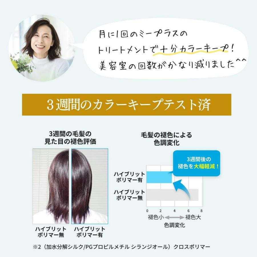 6個セット】白髪染め ミープラス クリームカラートリートメント 毛髪