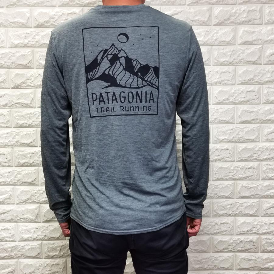 Patagonia パタゴニア 長袖 Tシャツ ロゴ ロンT メンズ 45190　キャプリーン クール デイリー グラフィック ロングスリーブシャツ｜meraviglie｜12