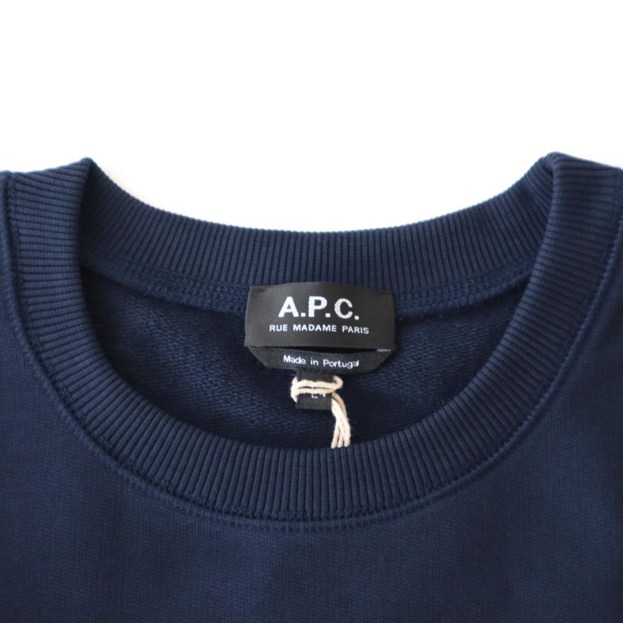 アーペーセー A.P.C. APC トレーナー スウェット メンズ ネイビー ユニセックス ミニ ロゴ H27608｜meraviglie｜05