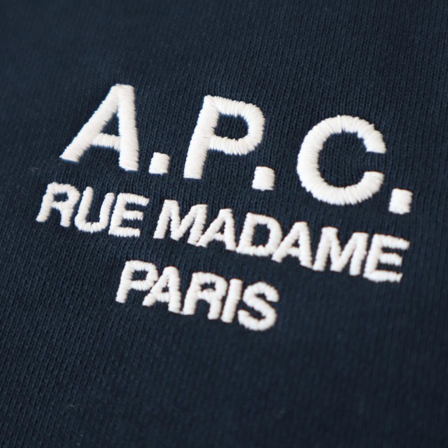 アーペーセー A.P.C. APC トレーナー スウェット メンズ ネイビー ユニセックス Rider ミニ ロゴ 刺繍 H27699｜meraviglie｜07