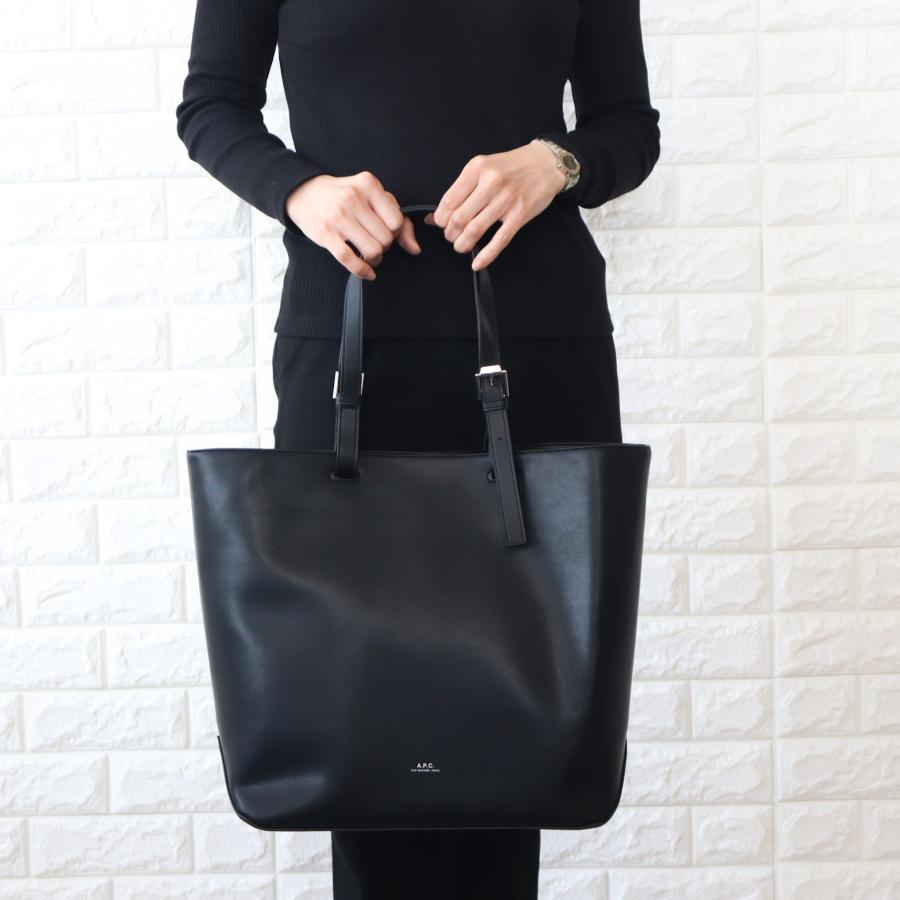 アーペーセー A.P.C. APC トートバッグ ブラック 黒 男女兼用 CABAS NINO スモール TOTE H61863 2024春夏新作｜meraviglie｜02