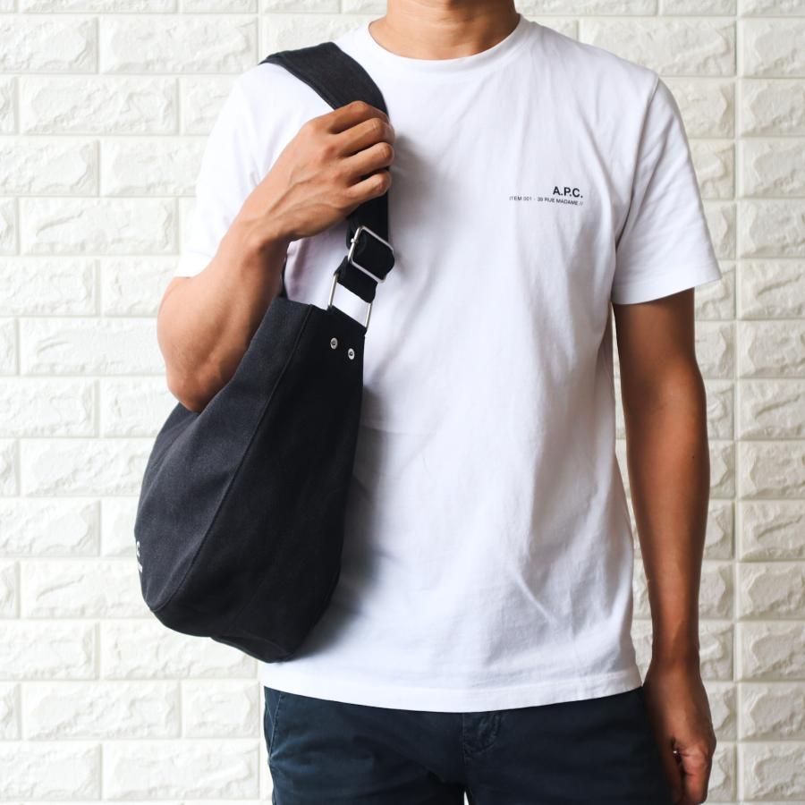 【並行輸入品】APC A.P.C. アーペーセー ショルダーバッグ トートバッグ 厚手キャンバス BESACE JOURNAL M61939 PSAJZの画像