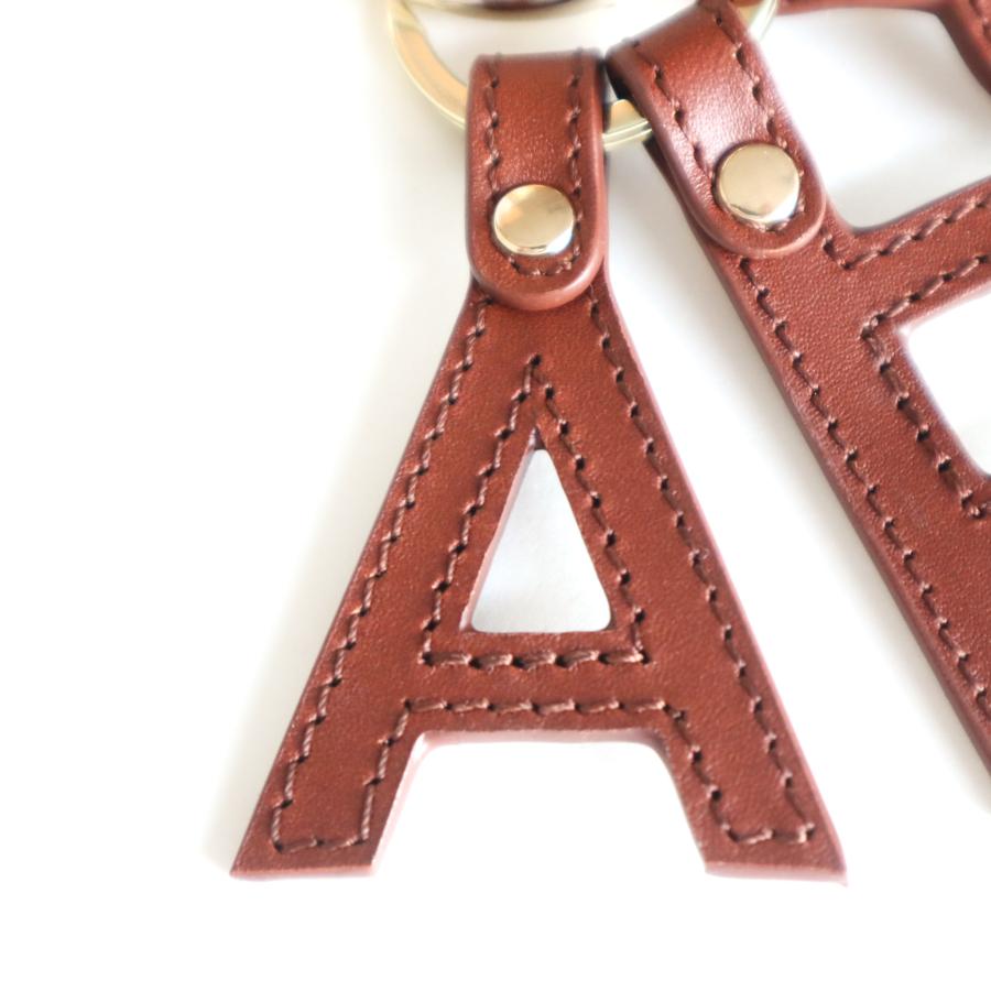 A.P.C.（アーペーセー） 【並行輸入品】A.P.C. キーホルダー 本革 ロゴ