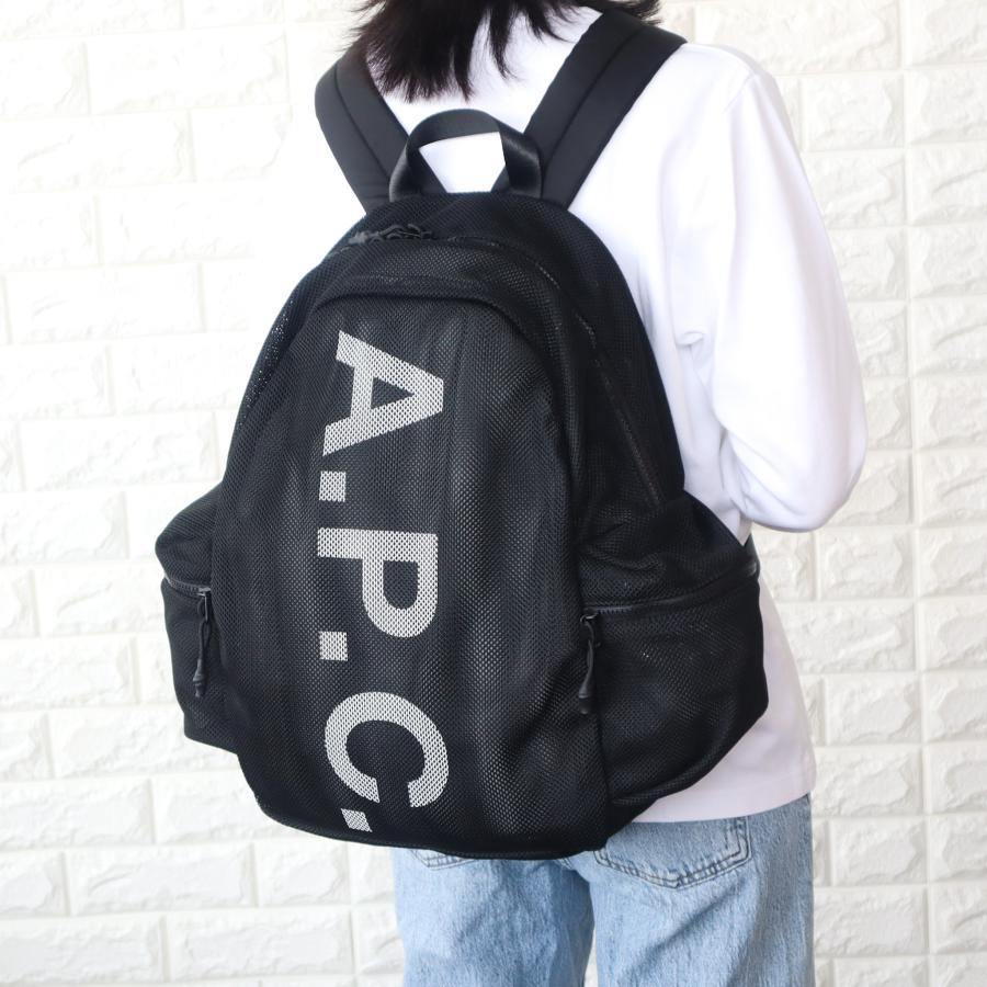 【並行輸入品】A.P.C. アーペーセー バックパック ブラック 25AW新作 TECH REBOUND 黒 H62242 PSAEUの画像
