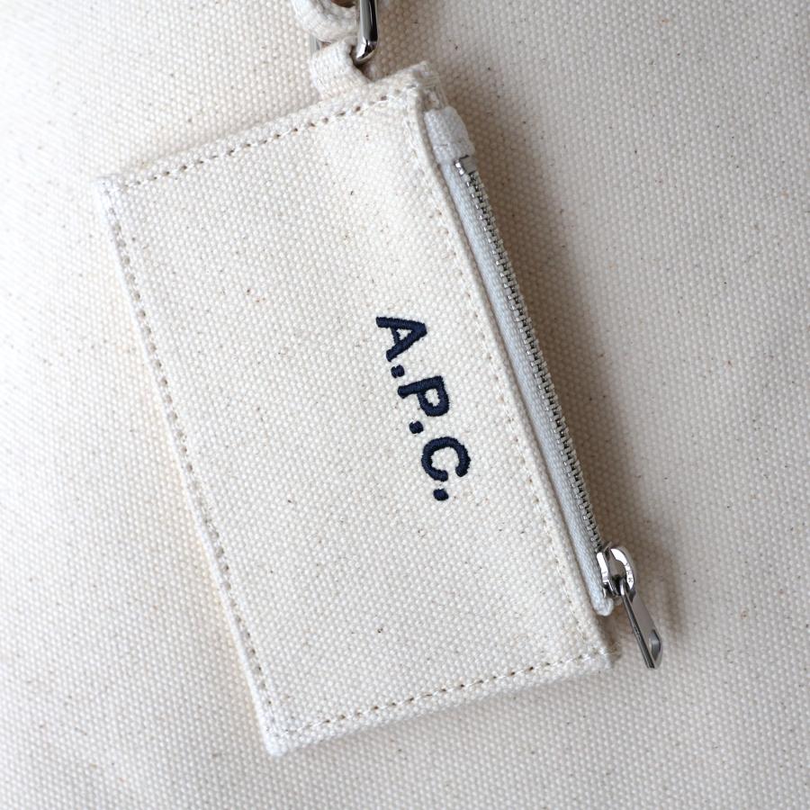 【並行輸入品】APC A.P.C. アーペーセー トートバッグ メンズ キャンバス ポーチ付 LE DRUMMER TOILE A4対応 F67046 COHMP 2026春夏新作の画像