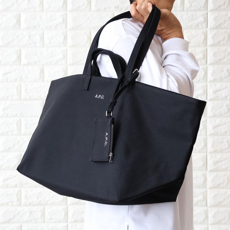【並行輸入品】APC A.P.C. アーペーセー トートバッグ メンズ キャンバス ポーチ付 LE DRUMMER TOILE A4対応 F67046 COHMP 2026春夏新作の画像